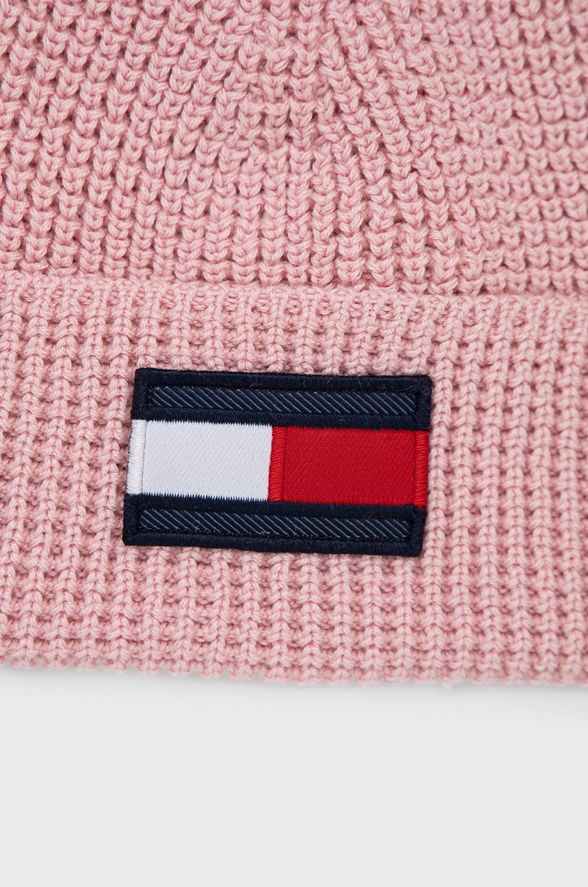 

Дитяча шапка Tommy Hilfiger колір рожевий