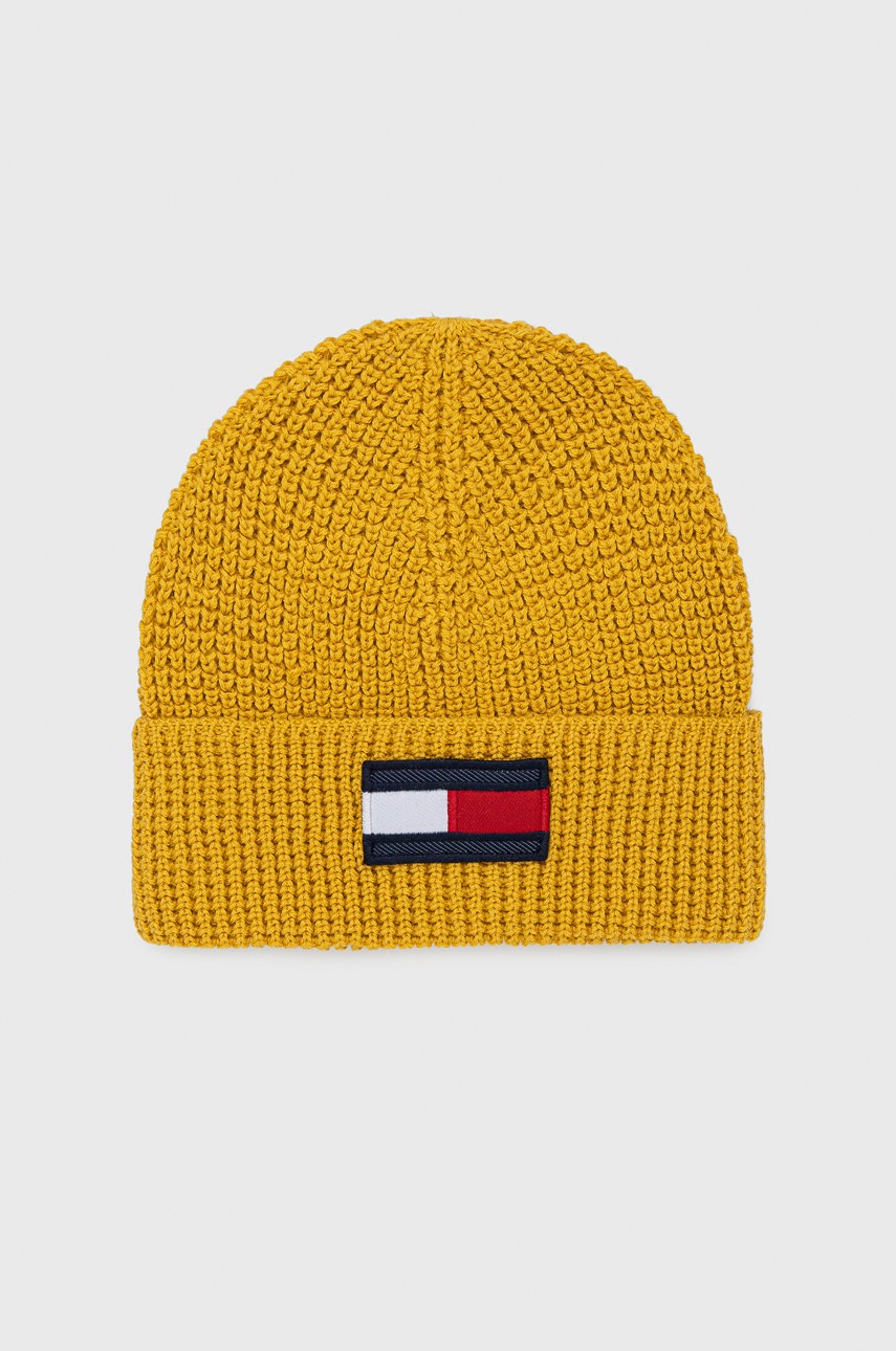 

Детска шапка Tommy Hilfiger в жълто, Жълт