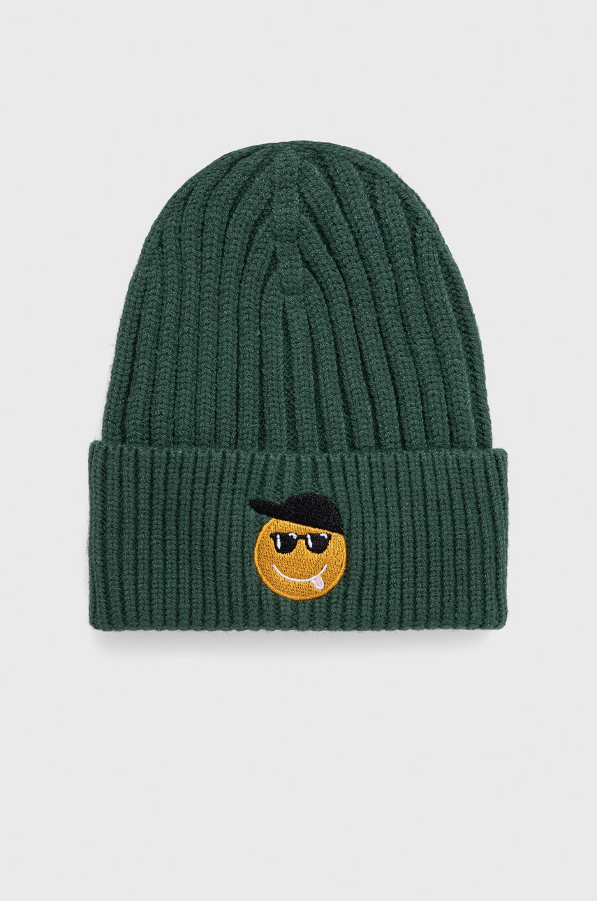Детская шапка Name it цвет зелёный из толстого трикотажа Детская шапка Name it цвет зелёный из толстого трикотажа