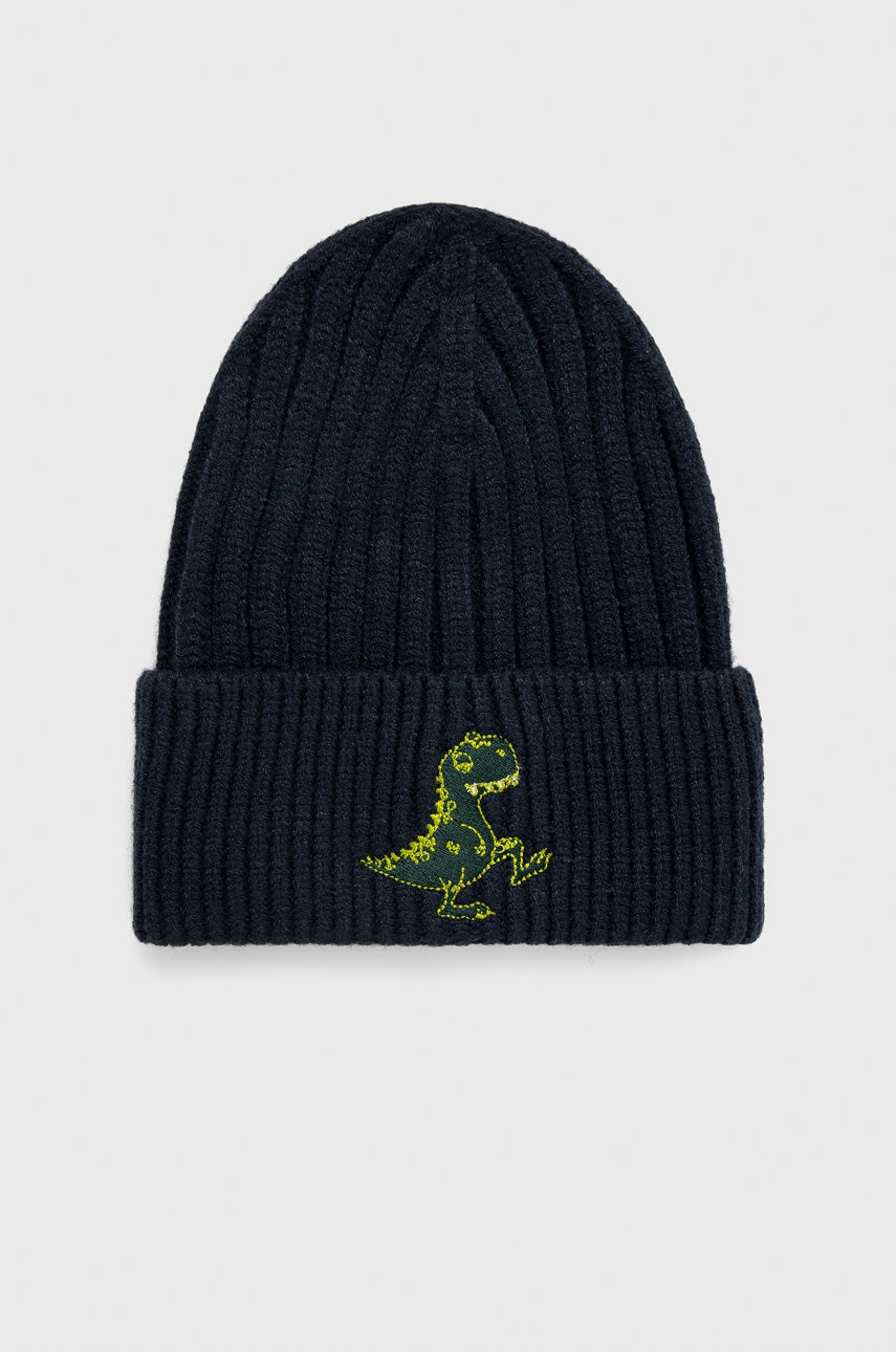 Детская шапка Name it цвет синий из толстого трикотажа Детская шапка Name it цвет синий из толстого трикотажа