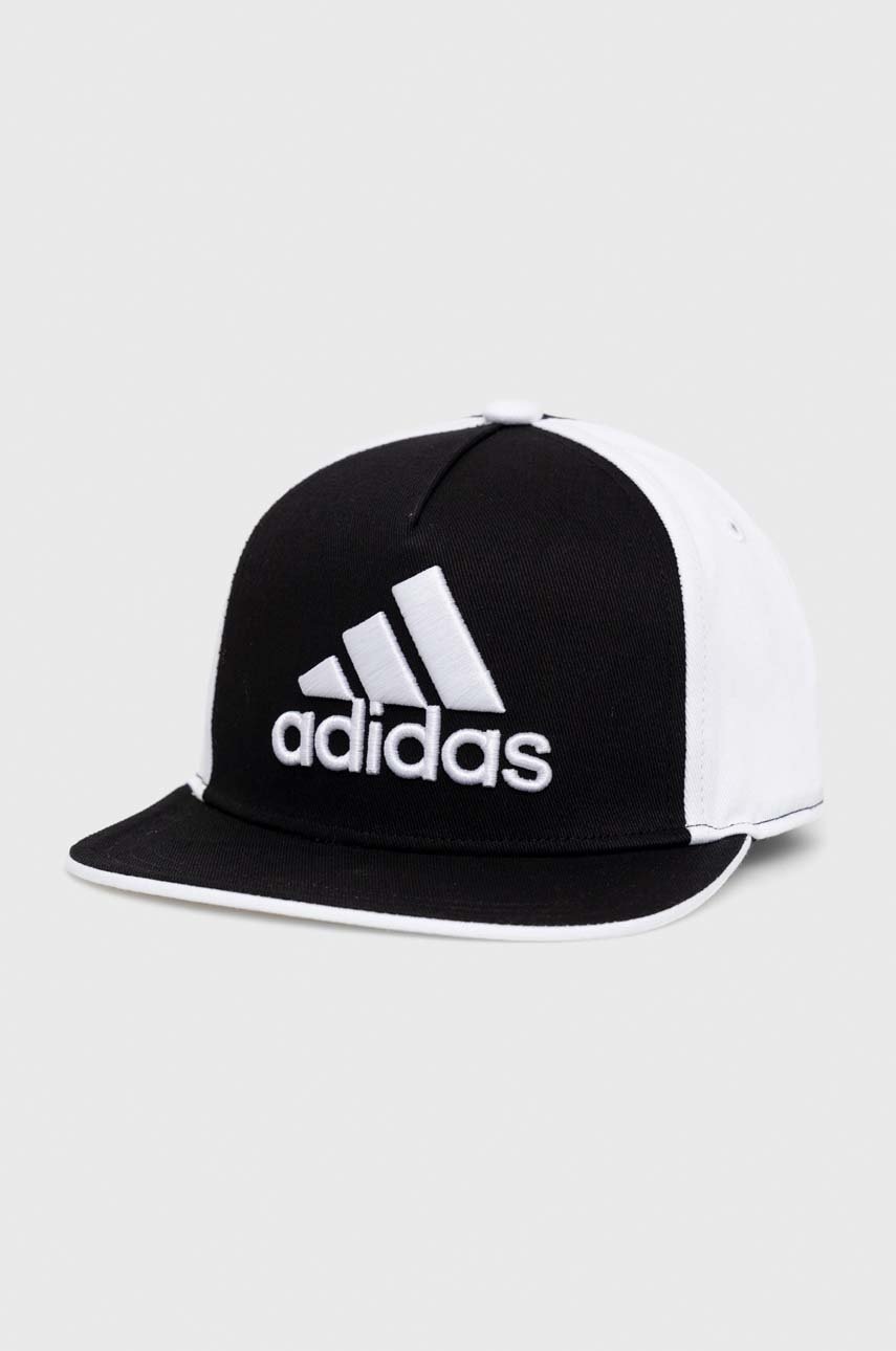 

Детска шапка с козирка adidas Performance в черно с десен, Черен