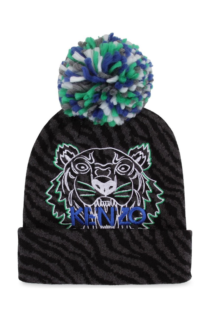 

Детска шапка Kenzo Kids в тъмносиньо, Тъмносин