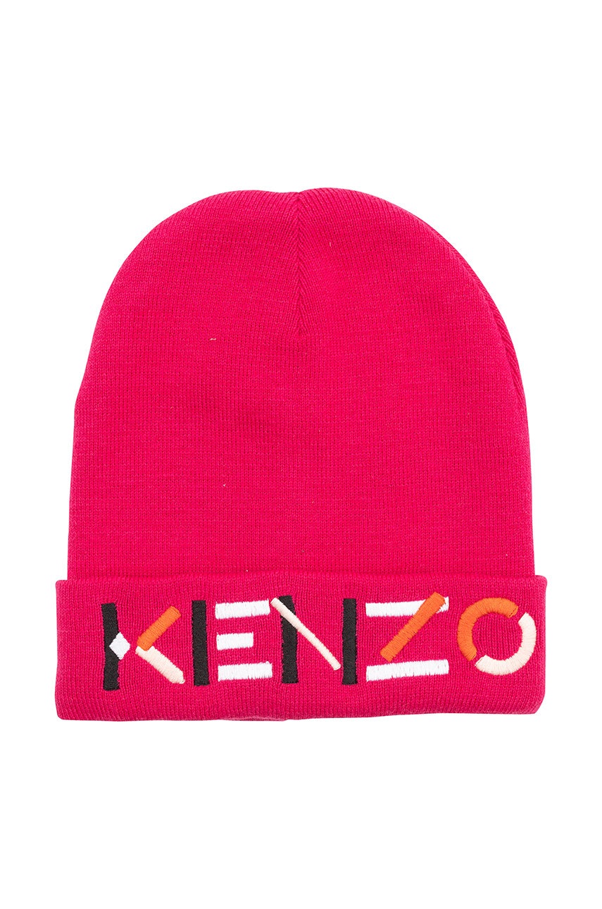 

Детска шапка Kenzo Kids в розово, Розов