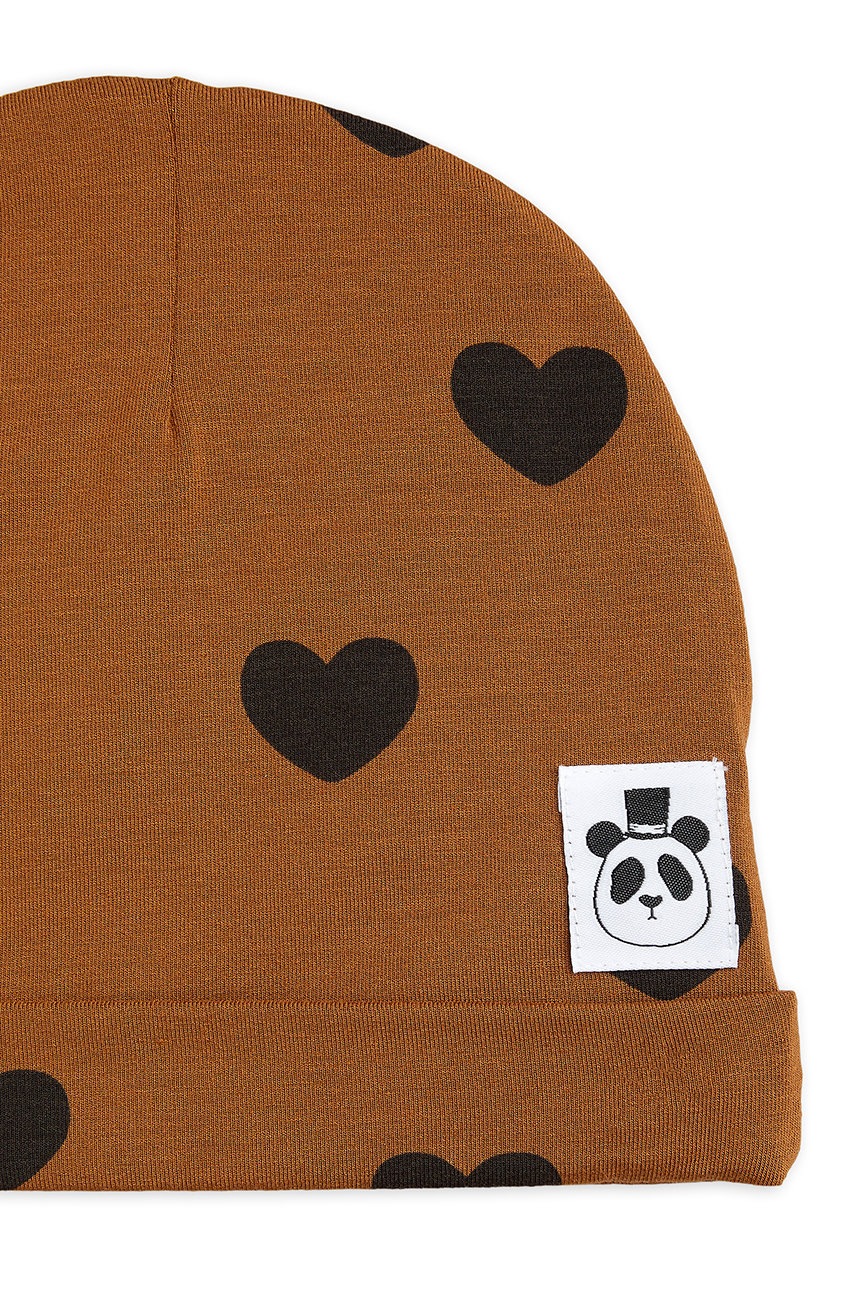 Детская шапка Mini Rodini цвет коричневый