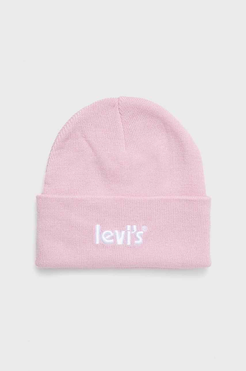 Levi's caciula copii culoarea roz,