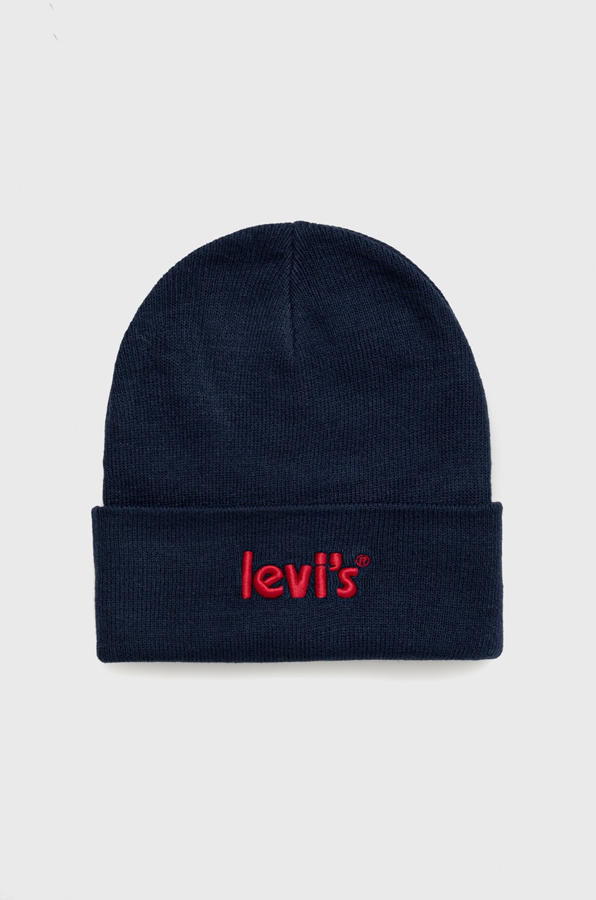Levi's caciula copii culoarea albastru marin,