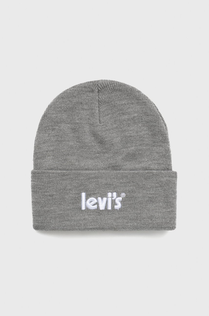Levi's caciula copii culoarea gri,