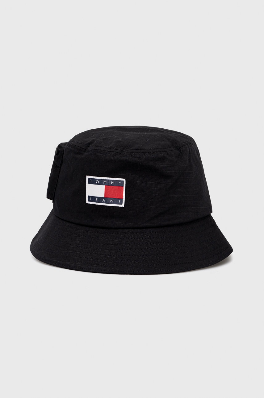 

Шляпа из хлопка Tommy Jeans цвет чёрный хлопковый
