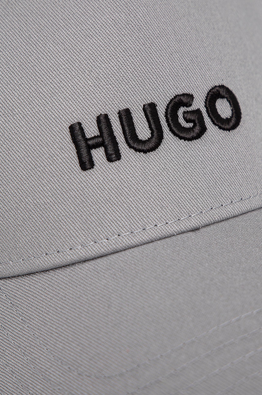 

Кепка HUGO цвет серый с аппликацией