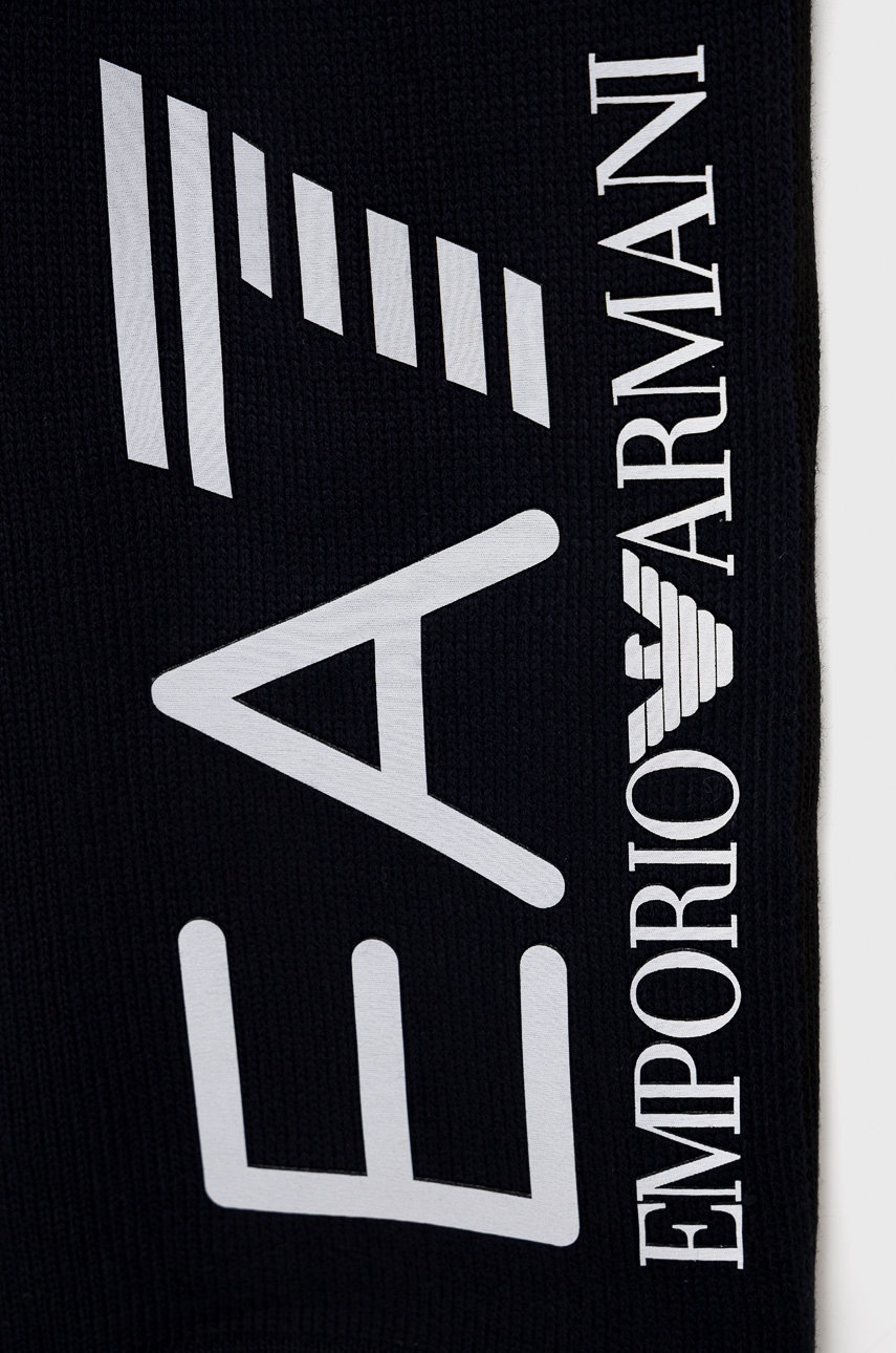 

Шарф EA7 Emporio Armani чоловічий колір синій з аплікацією