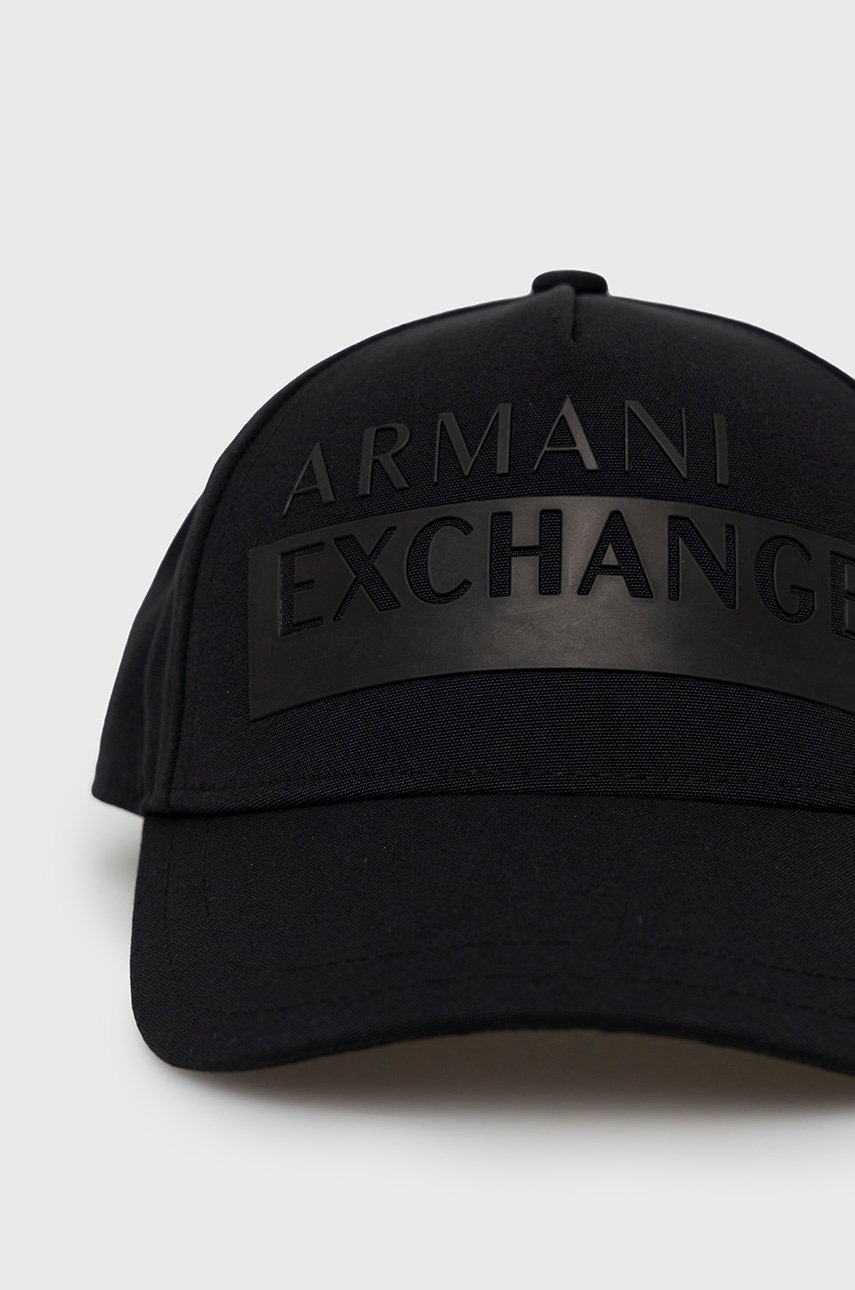 

Кепка Armani Exchange цвет чёрный однотонная
