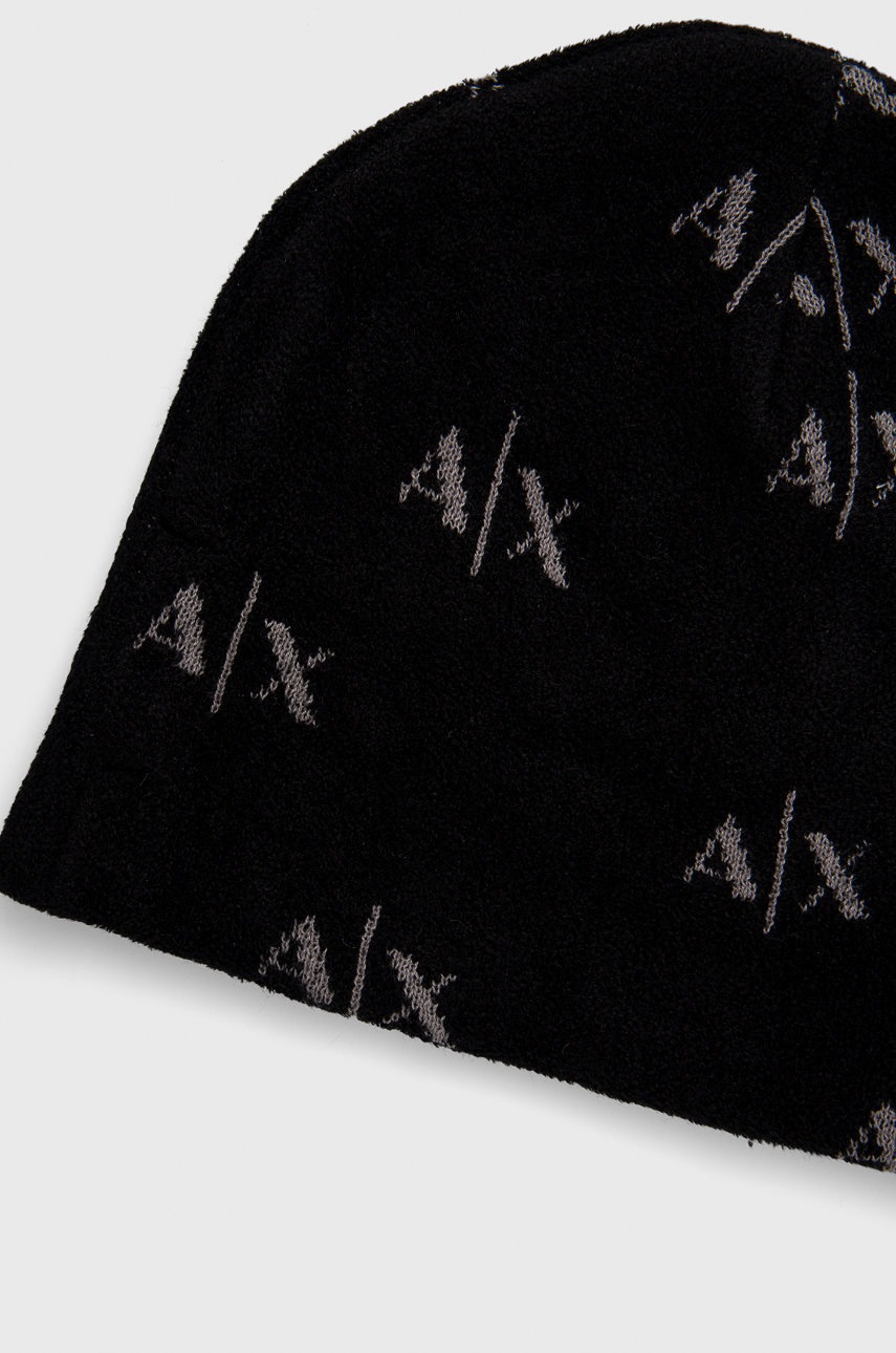 

Шапка Armani Exchange колір чорний