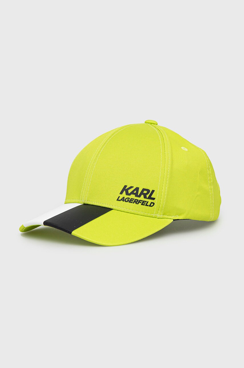 Karl lagerfeld caciula culoarea verde, cu imprimeu