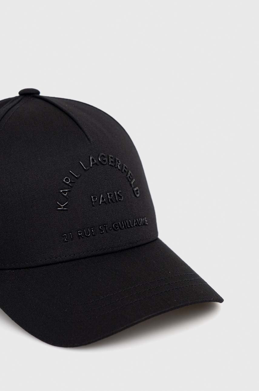 

Кепка Karl Lagerfeld цвет чёрный с аппликацией