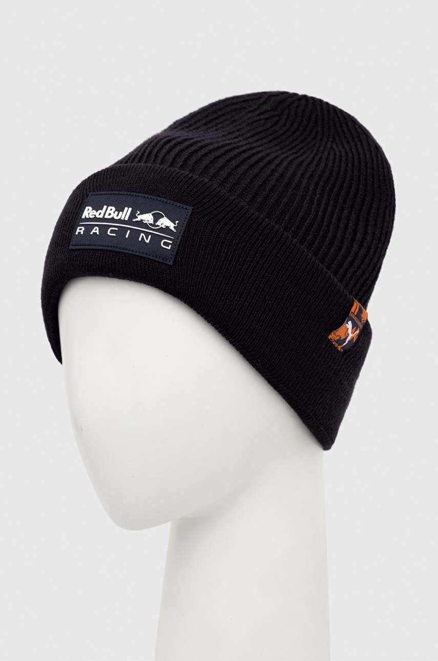 

Шапка Puma колір синій з товстого трикотажу