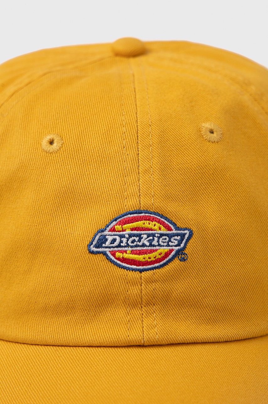 

Хлопковая кепка Dickies цвет жёлтый с аппликацией