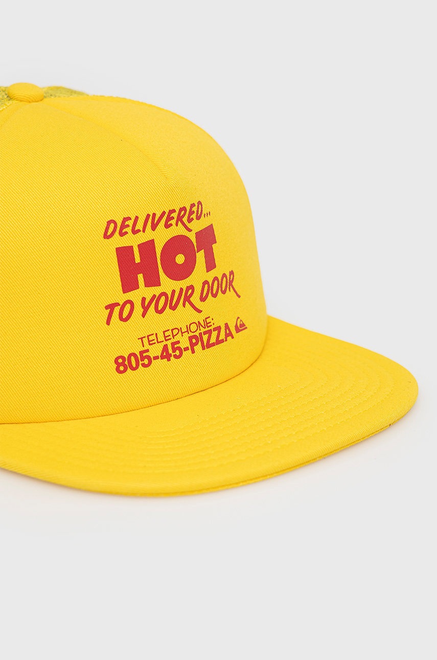 

Шапка Quiksilver X Stranger Things цвет жёлтый с принтом