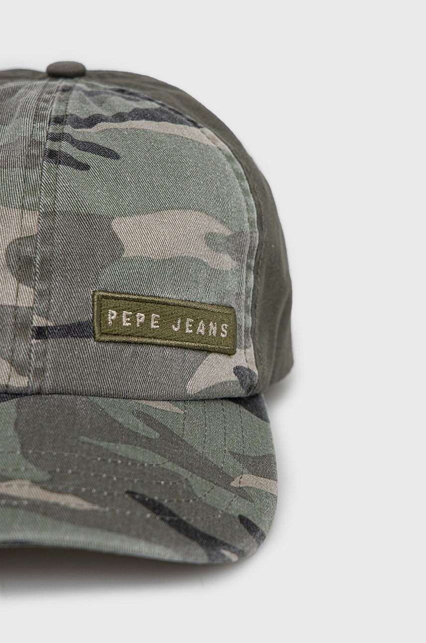 

Кепка Pepe Jeans цвет зелёный узор