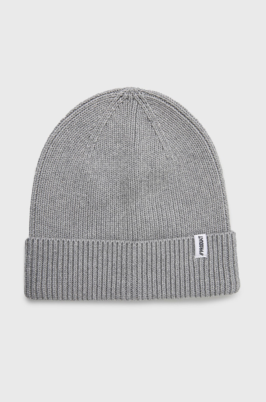 Produkt by jack & jones caciula din bumbac culoarea gri, bumbac