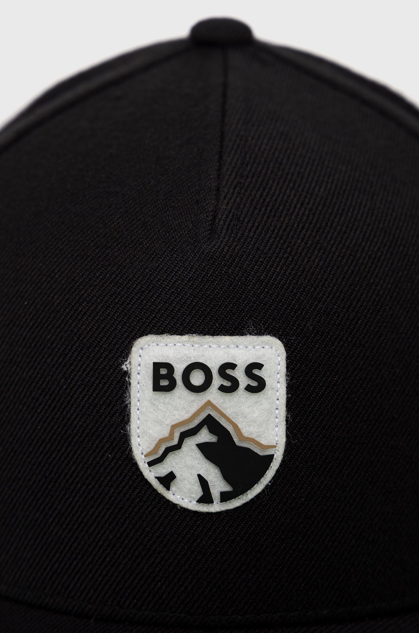 

Кепка из смесовой шерсти BOSS цвет чёрный