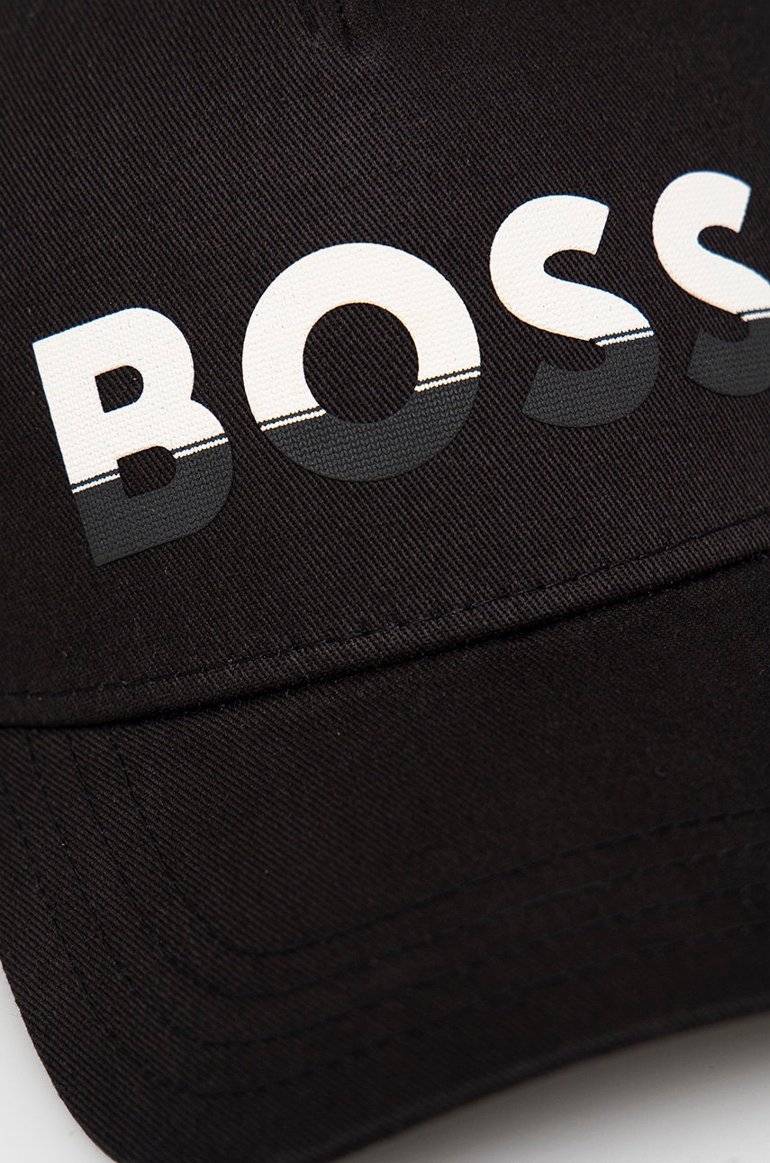 

Кепка BOSS Boss Athleisure колір чорний з принтом