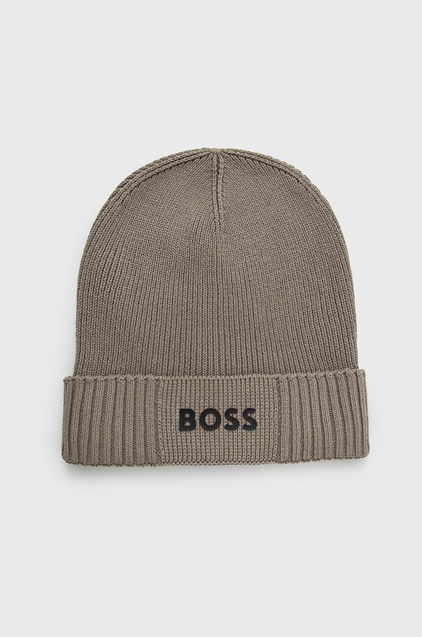 Boss caciula din amestec de lana boss athleisure culoarea verde,