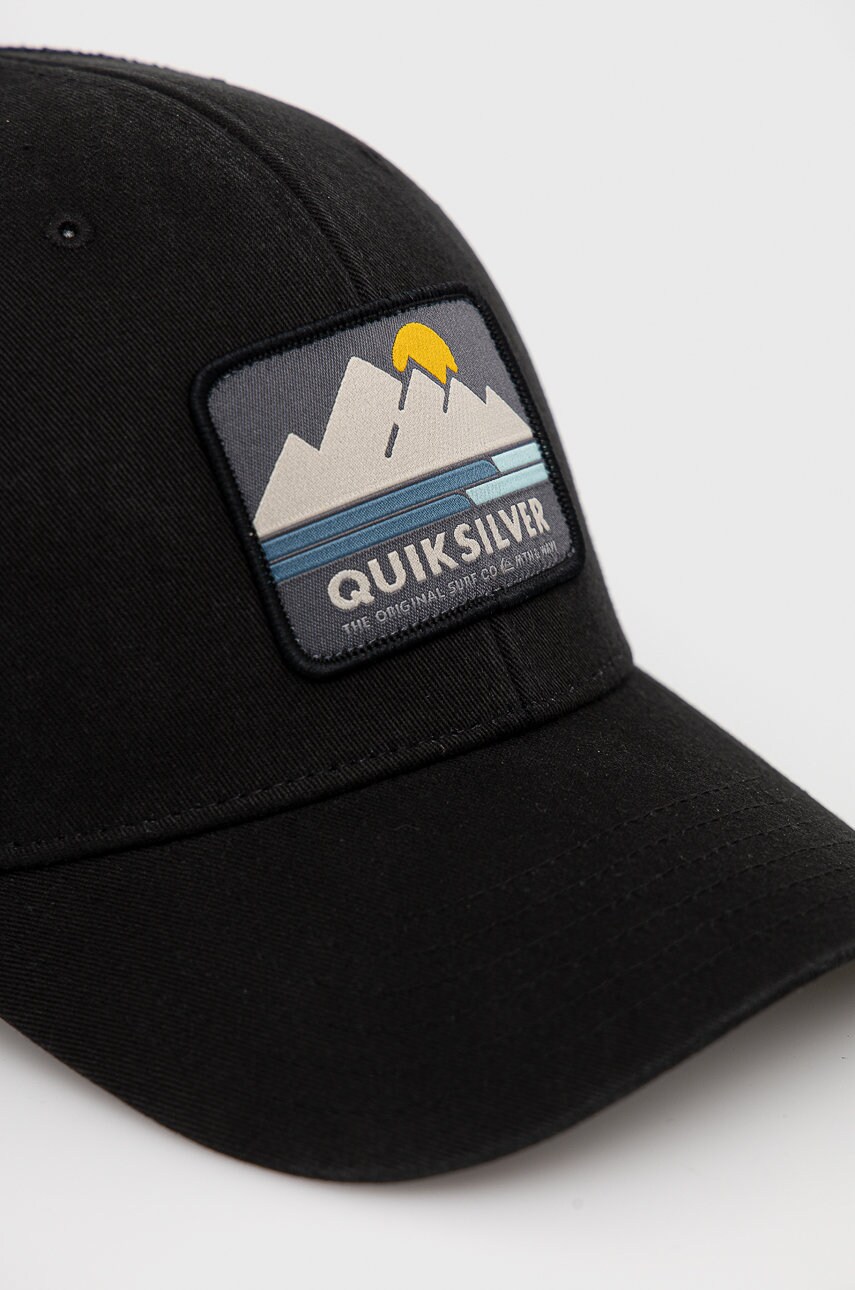 

Кепка Quiksilver цвет чёрный с аппликацией