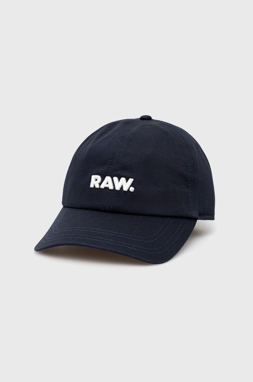 Levně Čepice G-Star Raw tmavomodrá barva, hladká