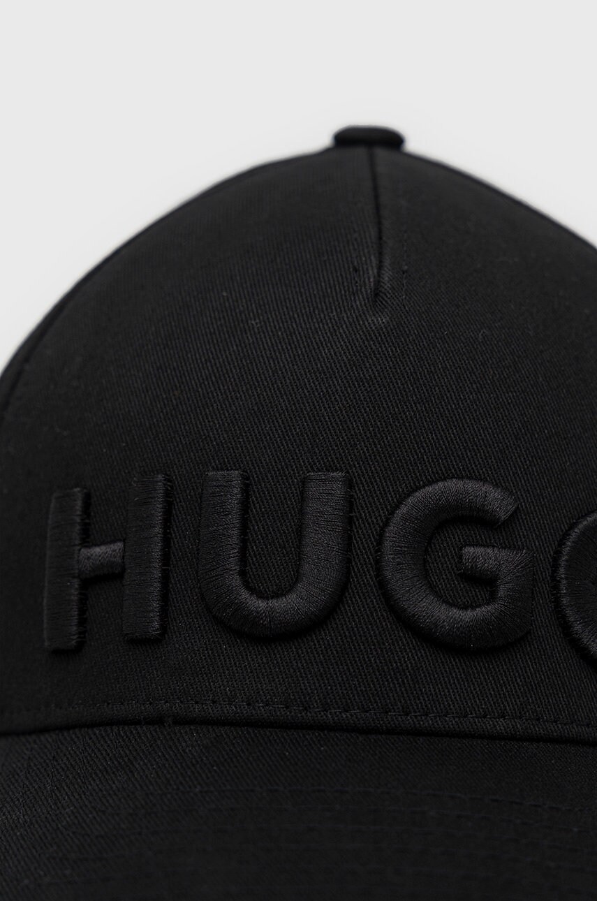 

Кепка HUGO колір чорний з аплікацією