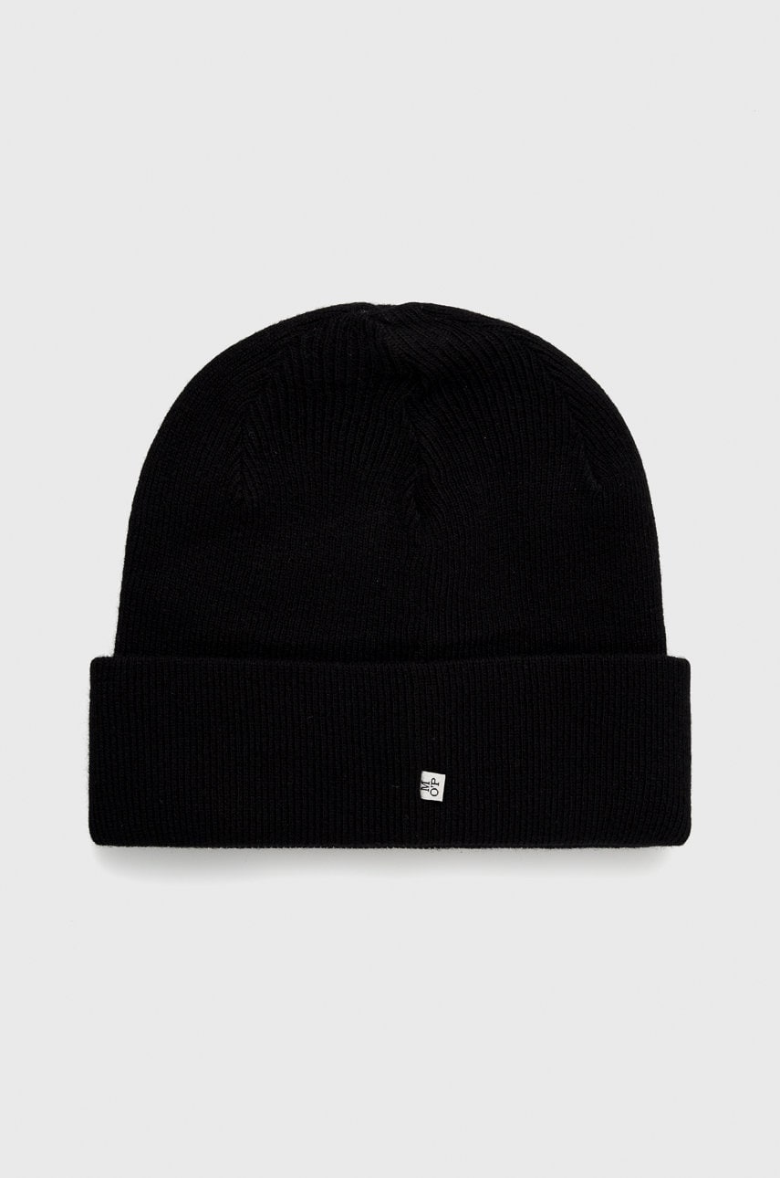 Marc o'polo caciula de lana culoarea negru, de lana, din tricot gros