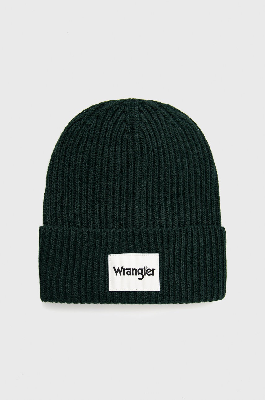 

Шапка Wrangler в зелено с фина плетка, Зелен