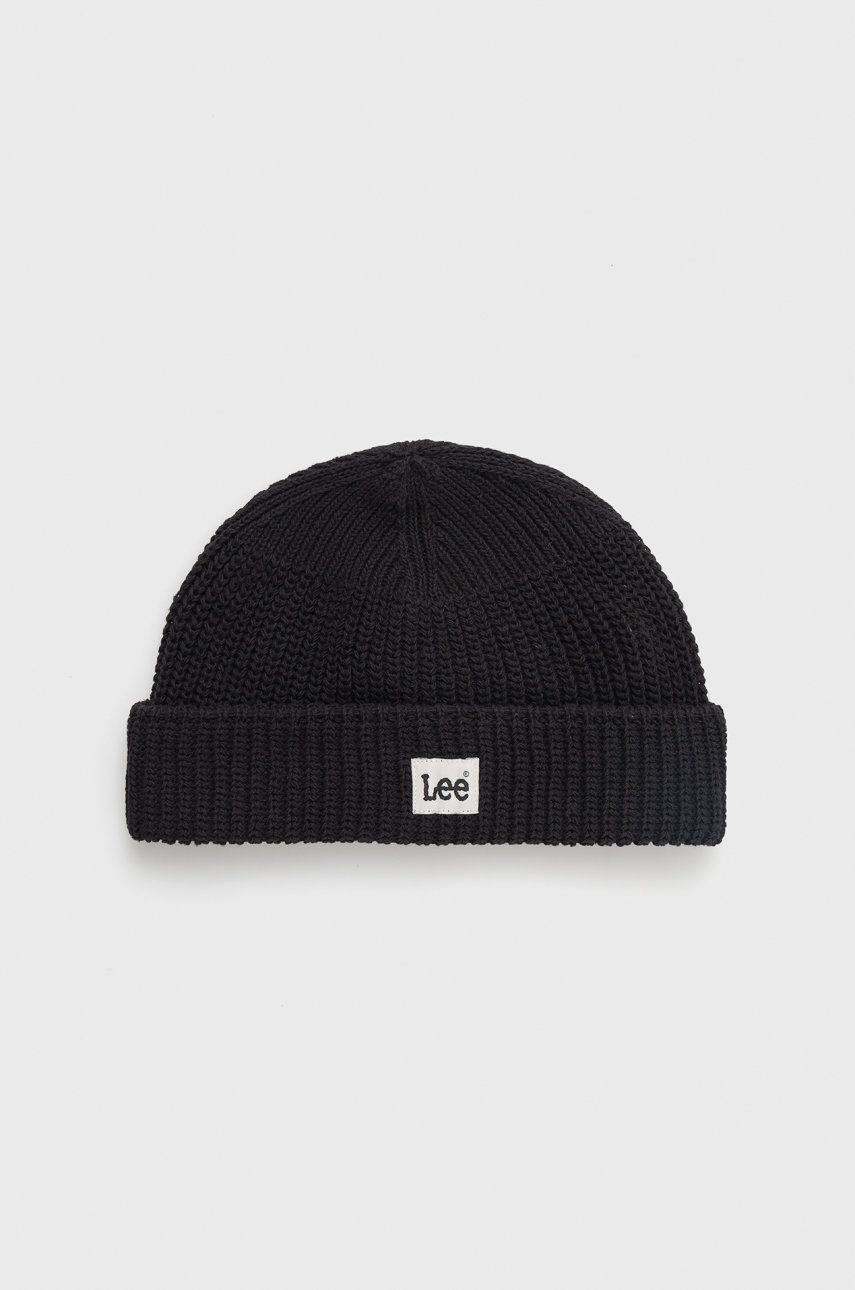 Lee czapka kolor czarny