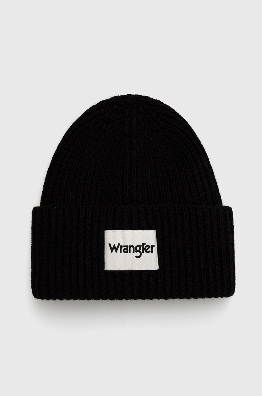 Wrangler czapka kolor czarny