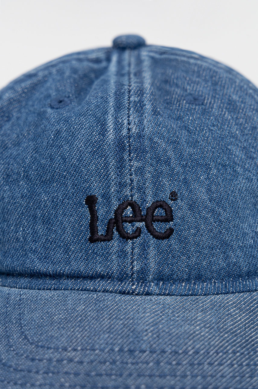 

Джинсовая кепка Lee цвет синий однотонная