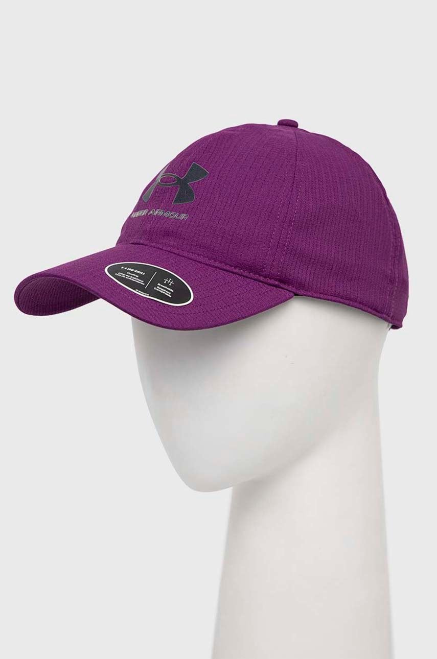 Under Armour Sapca Isochill Armourvent Culoarea Violet, Cu Imprimeu