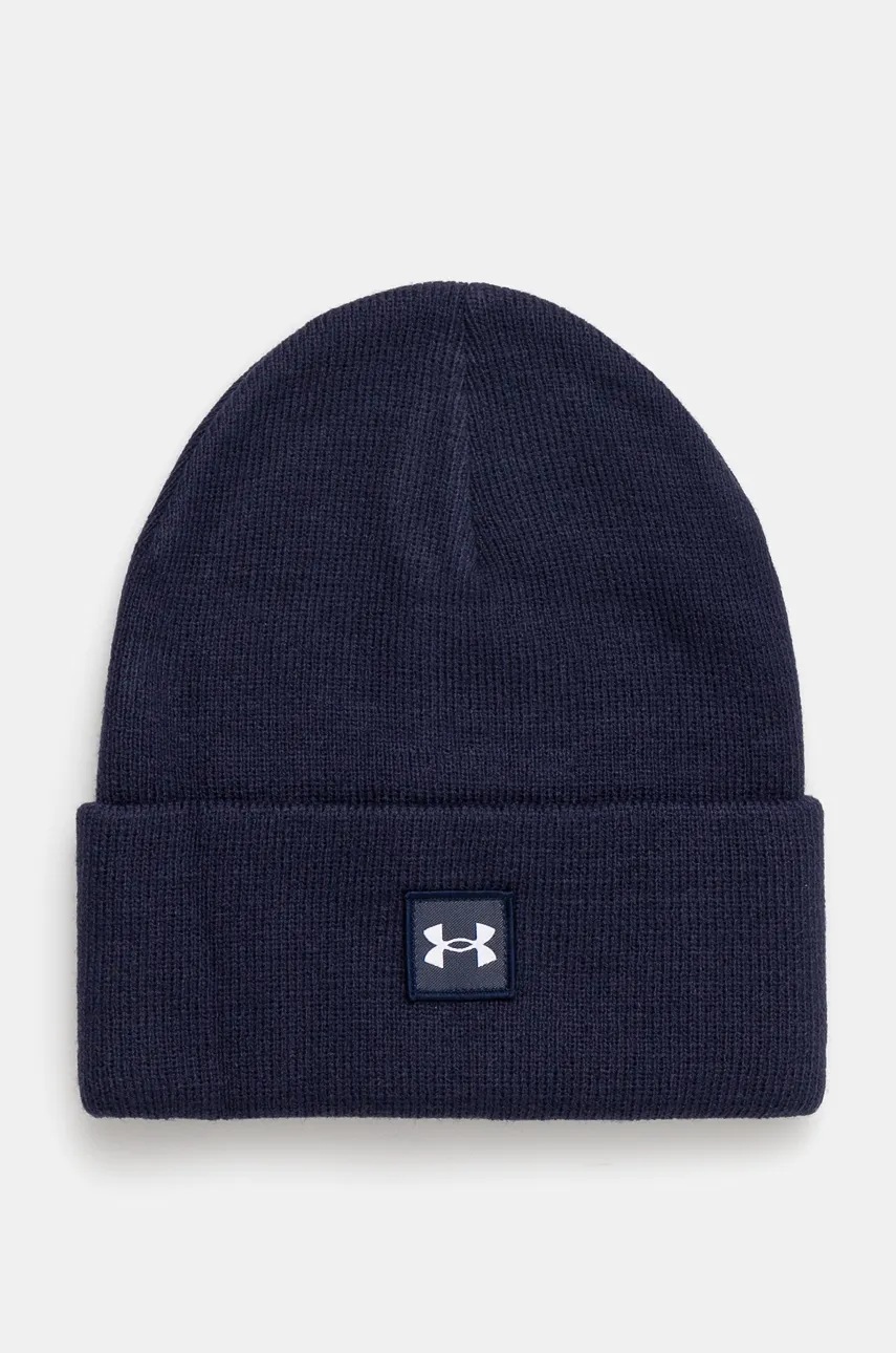 

Шапка Under Armour в синьо от плътен трикотаж, Тъмносин