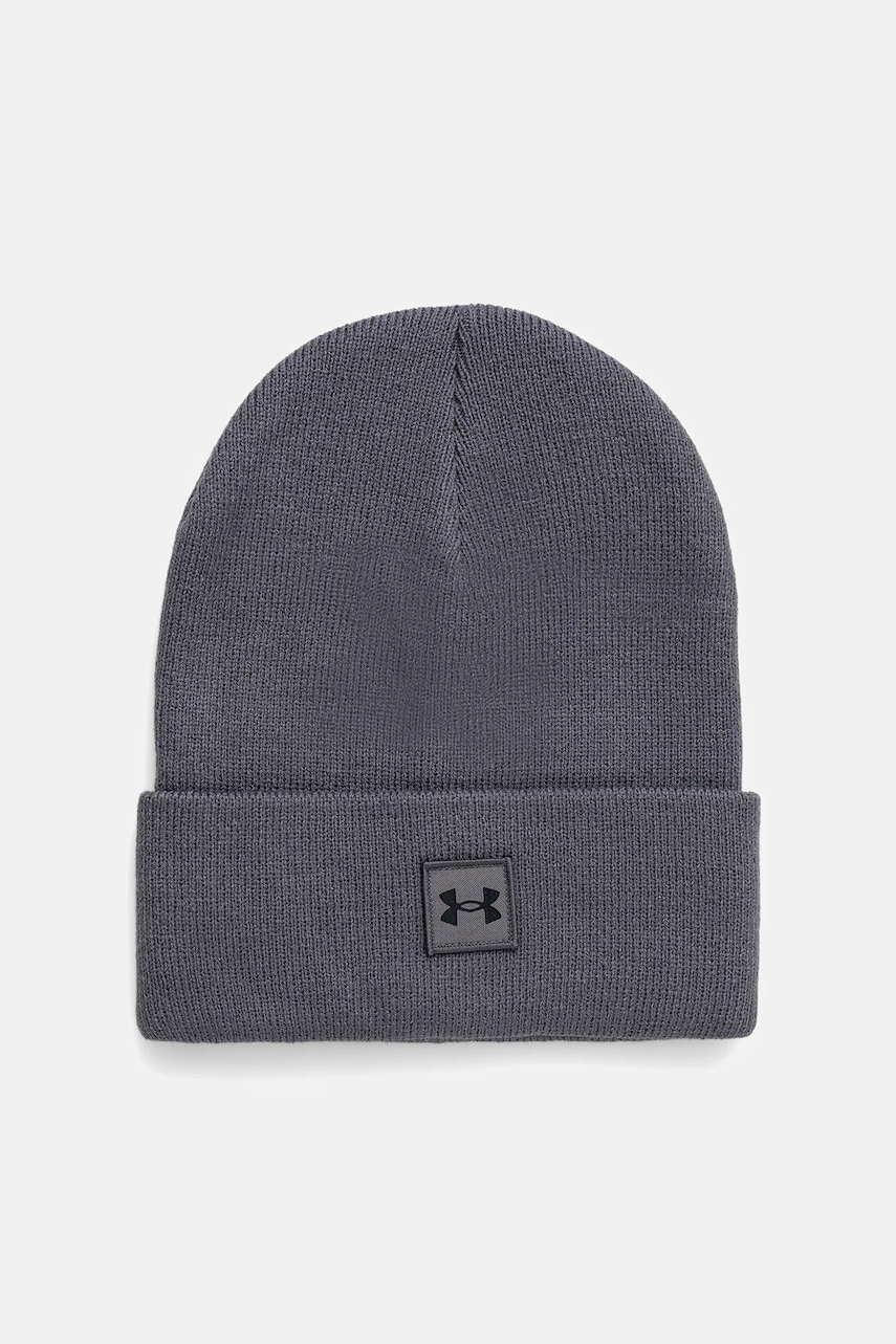 Under Armour căciulă culoarea rosu, din tricot gros, 1373155