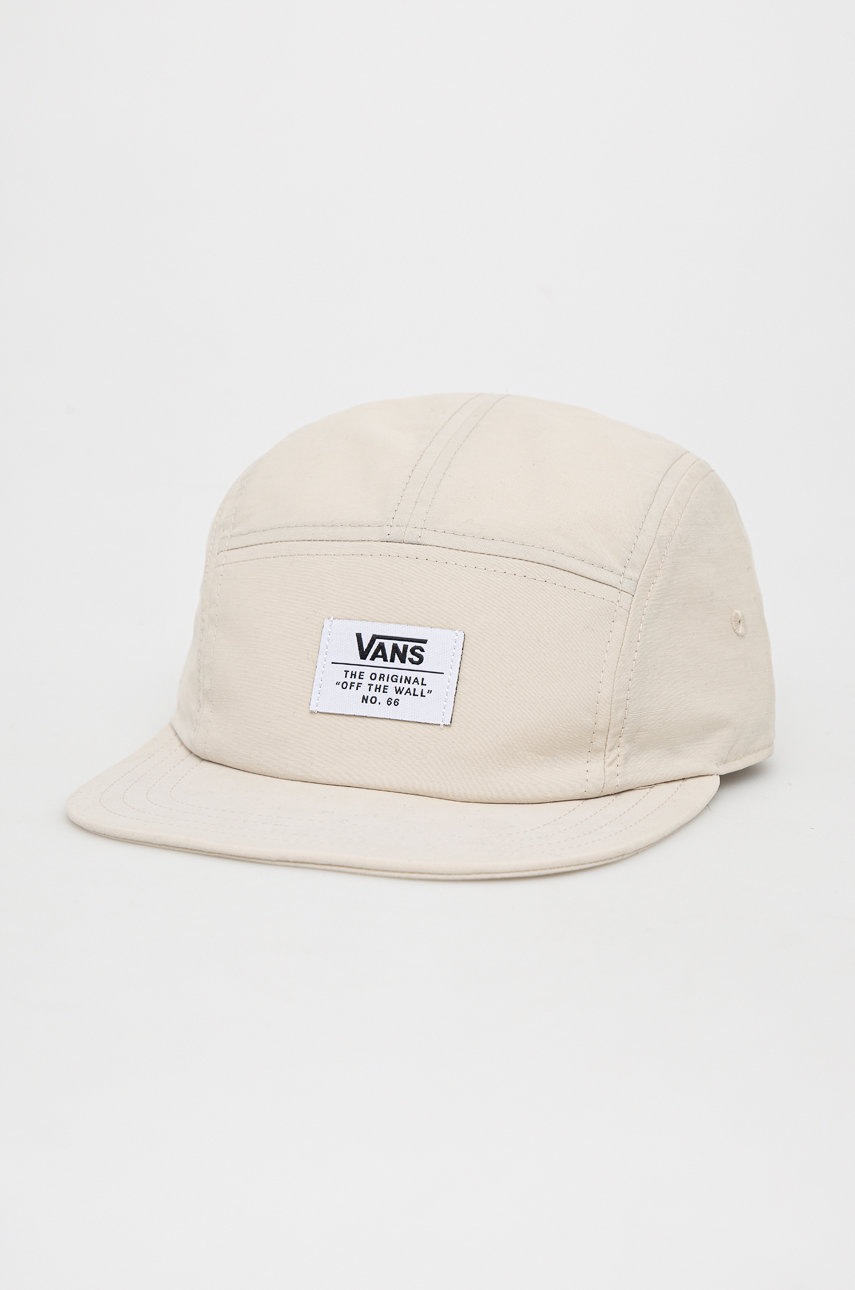 

Шапка Vans в бежово с изчистен дизайн, Бежов