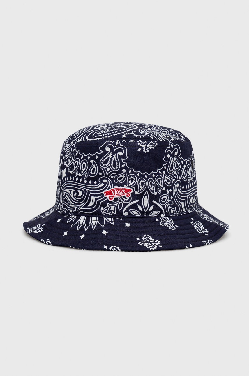 

Бавовняний капелюх Vans колір синій з бавовни