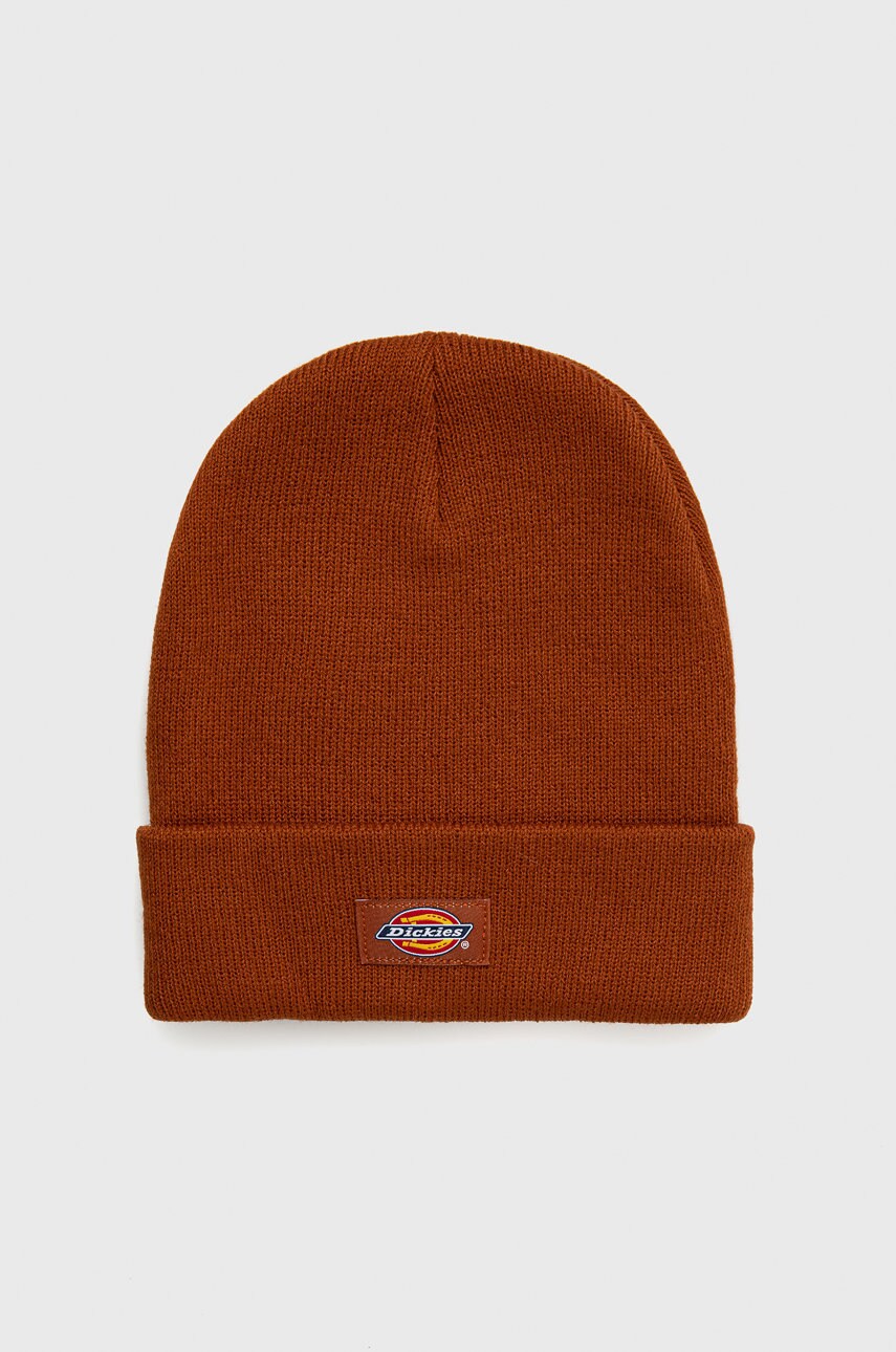 Dickies caciula culoarea maro, din tricot gros