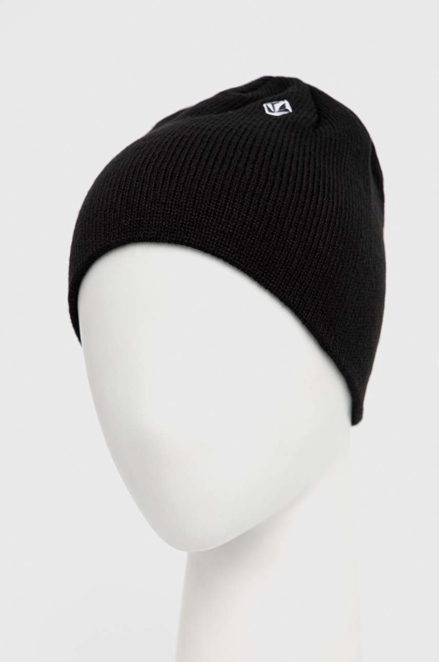 

Шапка Volcom цвет чёрный из тонкого трикотажа
