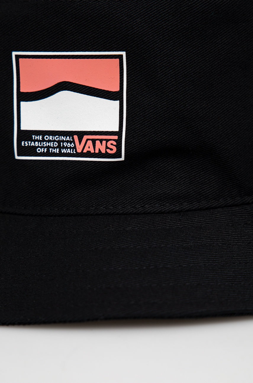 

Бавовняний капелюх Vans колір чорний з бавовни