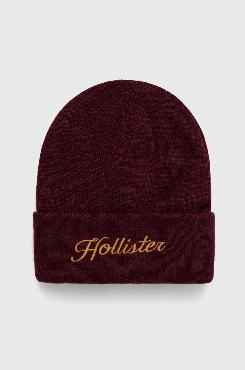 Hollister Co. caciula culoarea bordo,