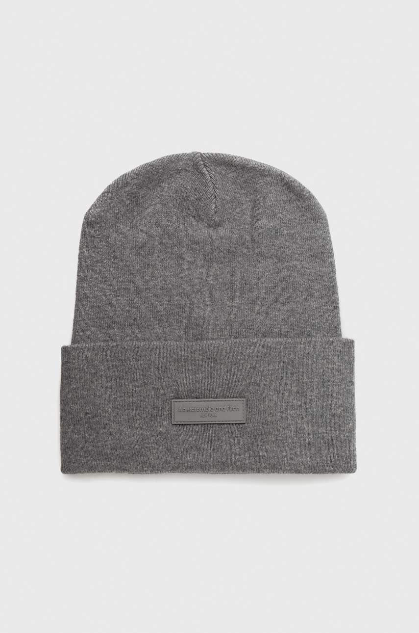 

Шапка Abercrombie & Fitch в сиво, Сив