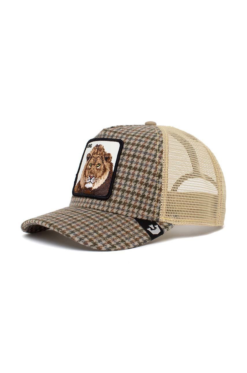 

Шапка Goorin Bros в бежово с десен, Бежов