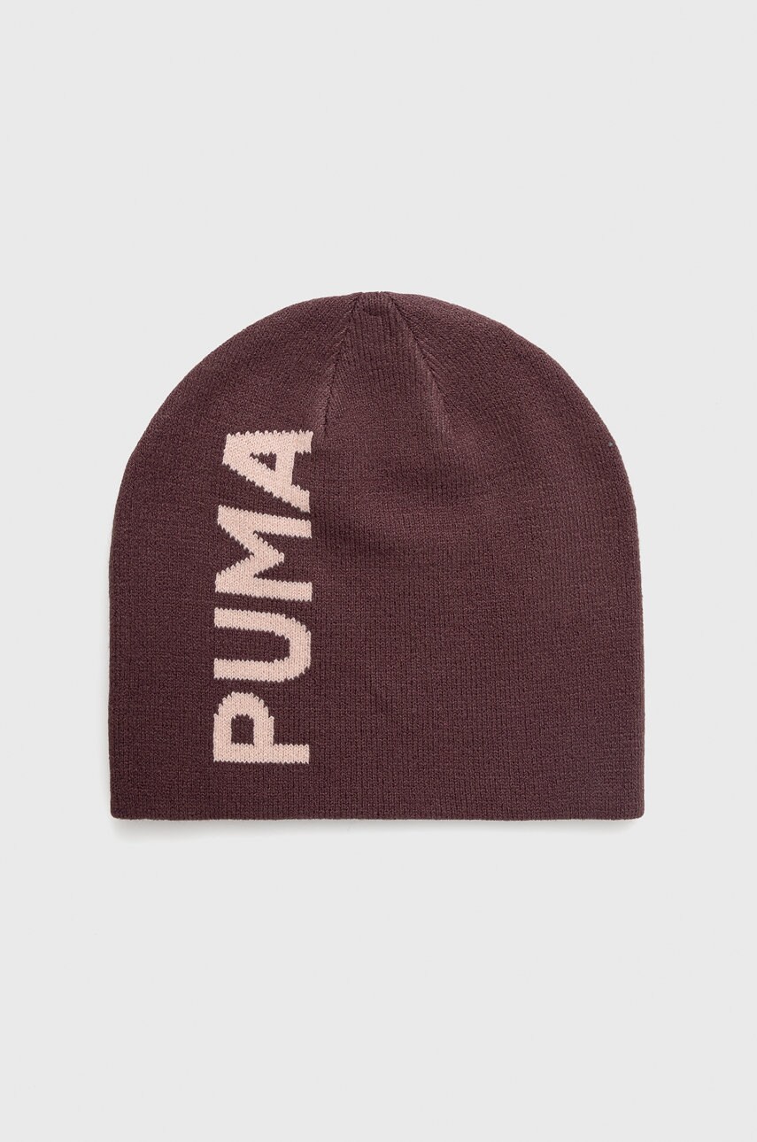 

Шапка Puma цвет фиолетовый из тонкого трикотажа