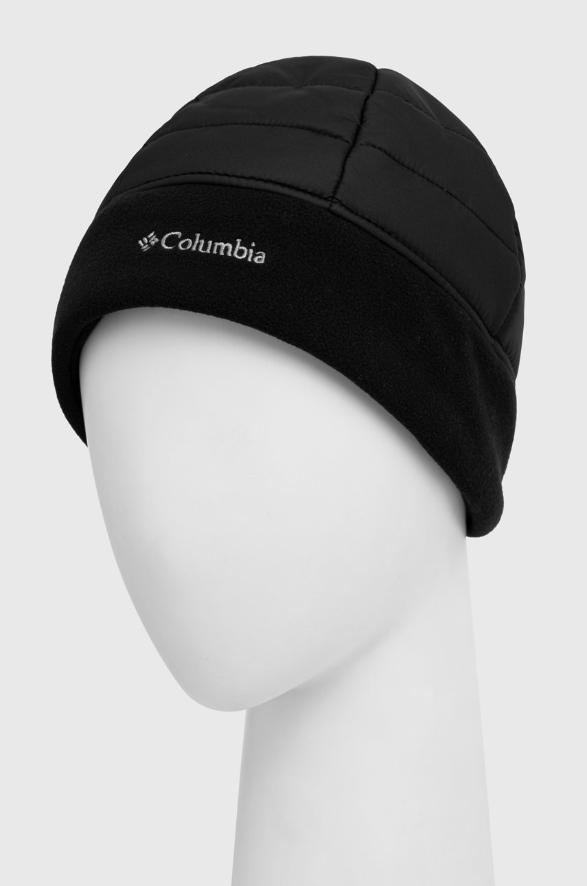 

Шапка Columbia Powder Lite колір чорний з товстого трикотажу