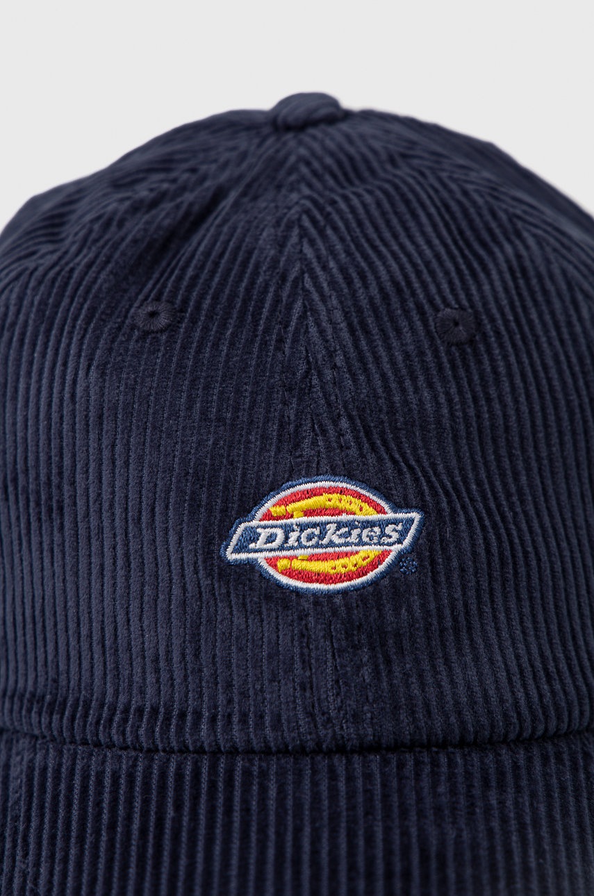 

Хлопковая кепка Dickies цвет синий с аппликацией