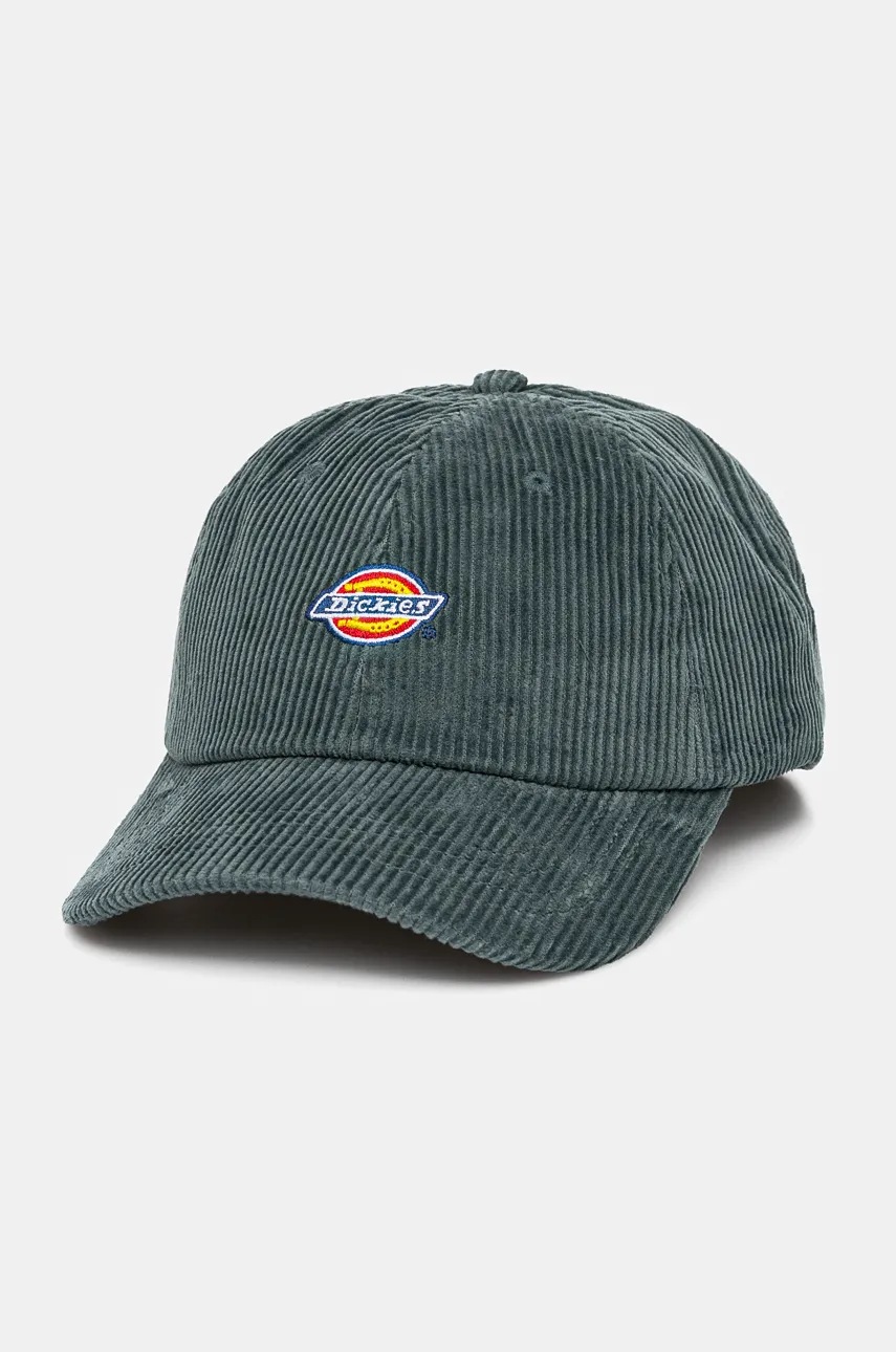 

Памучна шапка с козирка Dickies в зелено с апликация, Зелен