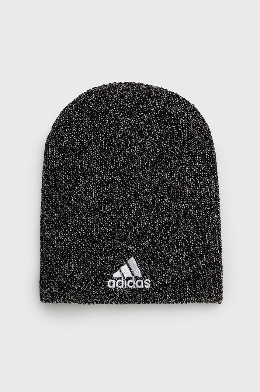 adidas caciula culoarea negru, din tesatura neteda